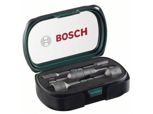 Bosch - Koppnøkkelsett - 6 deler - 6 mm, 7 mm, 8 mm, 10 mm, 12 mm, 13 mm - heksagonal - lengde: 50 mm
