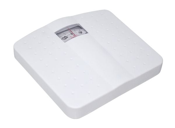 JATA Mod. 70, Mekanisk personvekt, 130 kg, kg, Rektangel, Hvit, Plastikk