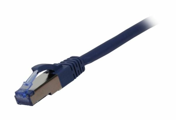 Liitäntäjohto RJ45, CAT6A 500Mhz, 1,5m, sininen, S-STP(S/FTP), komponenttitestattu, AWG26, Synergy 21