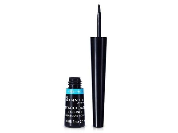 Rimmel London Exaggerate Liquid Eyeliner, Long-lasting and Smudge-proof Formula with Maximum Precision Application, Black, 2.5 g