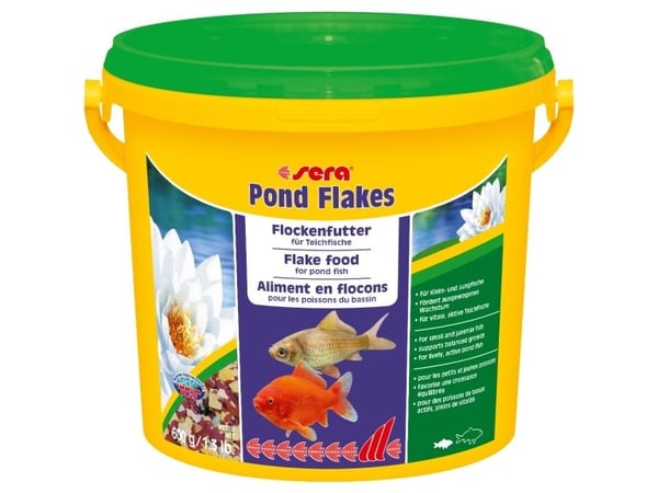 sera Pond Flakes, Lampikalat, Kuiva kalanruoka, Hiutale, A-vitamiini, B1-vitamiini, B2-vitamiini, C-vitamiini, D3-vitamiini, E-vitamiini, Pieni, 21% sera Pond Flakes, Lampikalat, Kuiva kalanruoka, Hiutale, A-vitamiini, B1-vitamiini, B2-vitamiini, C-vitamiini, D3-vitamiini, E-vitamiini, Pieni, 21%