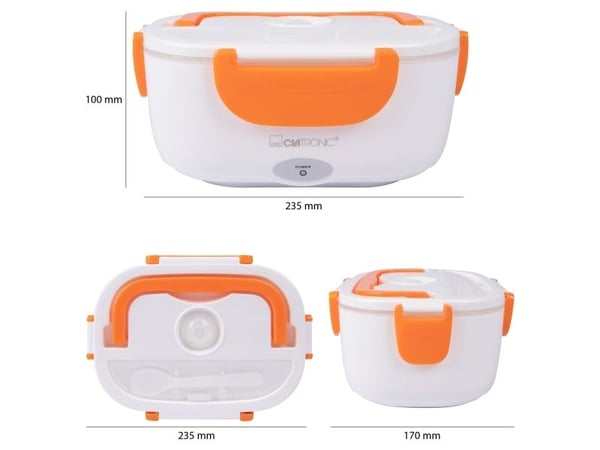 Clatronic LB 3719, 1,7 l, Oransje, Hvit, Voksen, Rektangulær, CE, AC