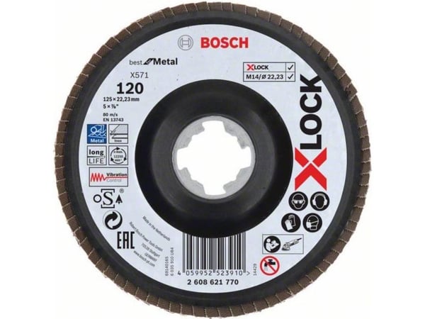 Bosch LAMELSLIBESKIVE XLOCK SKRÅ BFM 125 K120