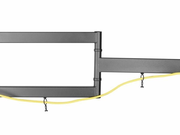 Equip 650341, 139,7 cm (55"), 200 x 200 mm, 400 x 400 mm, -15 - 10°, Rustfritt stål, Sort