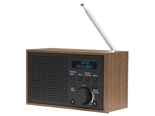 DENVER DAB-46 - Bærbar DAB-radio - 2 watt - mørk grå