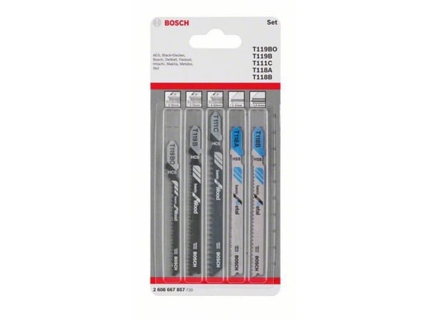 Bosch T-tilbehörsset MIXED BASIC trä/metal