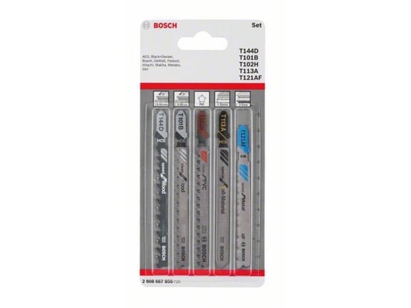 Bosch Accessories 2608667856 stikksagbladsett allrounder, 5 deler (5 stk.)
