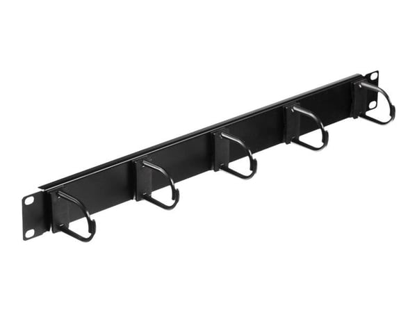 Netrack - Kabelordner - svart - 1U - 19"