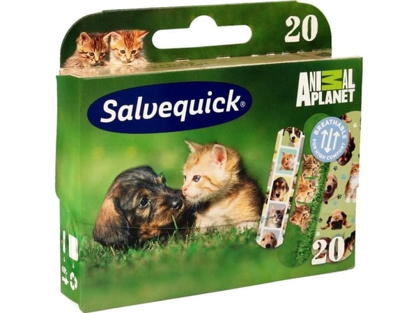 Salvequick plaster Animal Planet for barn 1 pakke/20 stk