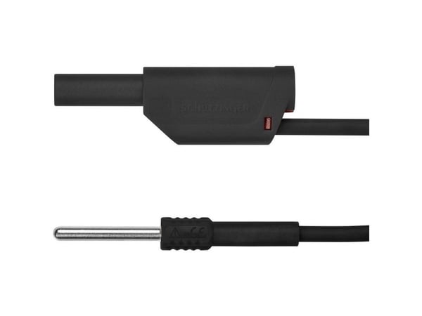 Schützinger AL 8323 / 1 / 100 / SW adapterkabel [kontakt 4 mm - kontakt 4 mm] svart (1 st)