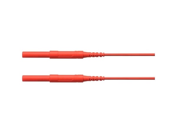 Schützinger HSPL 8568 / AWG16 / 100 / RT säkerhetstestkabel [4 mm kontakt - 4 mm kontakt] röd (1 st.)