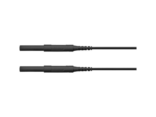 Schützinger HSPL 8568 / AWG16 / 50 / SW turvatestausjohto [liitin 4 mm - liitin 4 mm] Musta 1 kpl