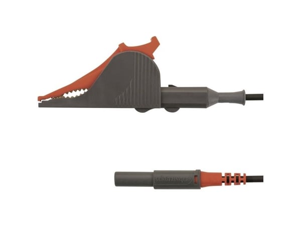 Schützinger KML 7852 Au / SAK / 150 / RT Prøveledning [Stik 4 mm - Kelvin-klemme] Rød 1 stk