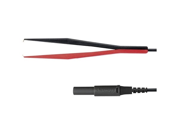 Schützinger KML 7848 Au / PZ / 150 / SW Prøveledning [Stik 4 mm - Kelvin-klemme] Sort 1 stk
