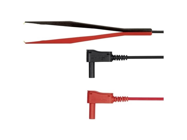Schützinger KWML 8452 / PZ / 0.75 / 100 Prøveledning [Stik 4 mm - Testspids] Sort/rød 1 stk