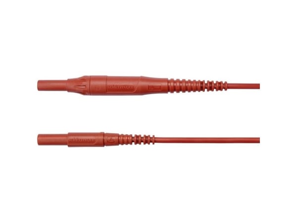 Schützinger MSFK B441 / 1 / 200 / RT testkabel [4 mm banan - 4 mm banan] röd 1 st