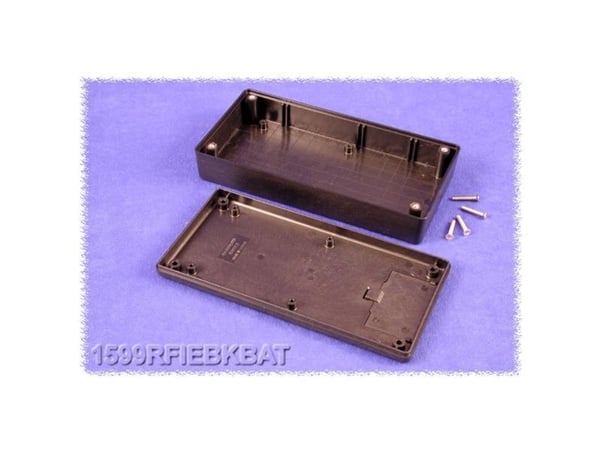 Hammond Electronics 1599RFIEBKBAT Hånd-kaappi 170 x 85 x 34 ABS Sort 1 stk