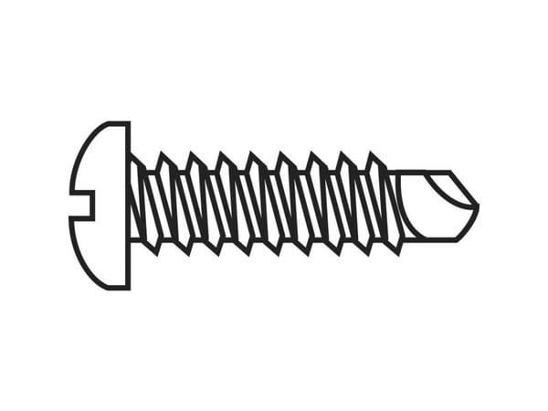 TOOLCRAFT 828031 borskrue 4,2 mm 19 mm kryss spor Philips DIN 7504 stål, galvanisert 100 stk.