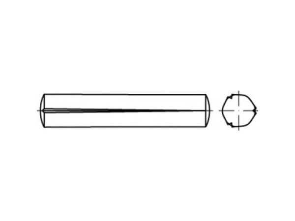TOOLCRAFT TO-5438241 kamsøm/keglekærvsøm 2,5 mm stål 250 stk