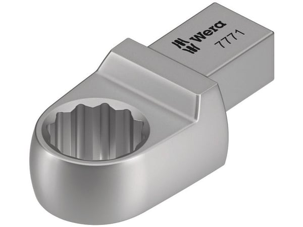Wera 7771, Torque wrench end fitting, Sølv, 1 stykker, Chromium-Vanadium Steel (Cr-V)