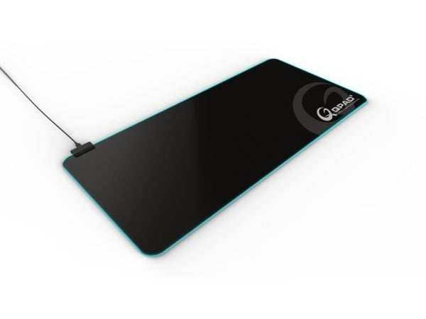 QPAD FLX900, Sort, Monokromatisk, Stoff, USB-strøm, Rød/grønn/blå, Musematte til gaming