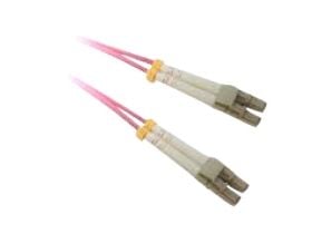Lanview - Koblingskabel - LC/UPC-multimodus (hann) til LC/UPC-multimodus (hann) - 1 m - 2 mm - fiberoptisk - dupleks - 50 / 125 mikroner - OM4 - ha...