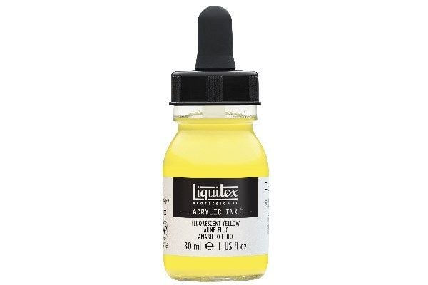 Proff. akrylfärg 30 ml fluorescerande gul 981