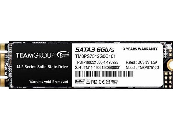 Team Group MS30 - SSD - 512 GB - intern - M.2 2280 - SATA 6Gb/s