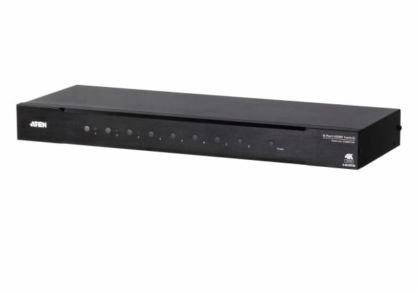 ATEN VanCryst VS0801HB 8-Port True 4K HDMI Switch - Video/audio switch - 8 x HDMI - rackmonterbar