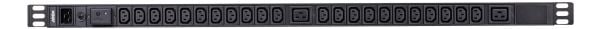 ATEN Basic PDU PE0224SG - Strømfordelerenhet (kan monteres i rack) - AC 100-240 V - 3840 VA - inngang: IEC 60320 C20 - utgangskontakter: 24 (2 x IE...