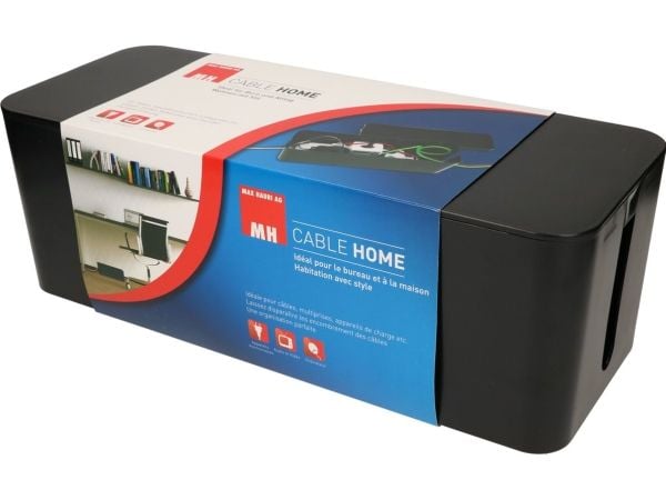 Max Hauri AG Cable Home Cable Facility Box, Kaapelirasia, Lattia, Muovi, Musta