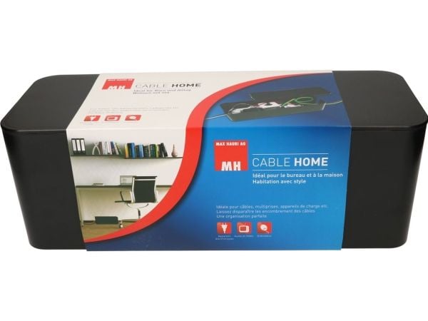 Max Hauri AG Cable Home Cable Facility Box, Kaapelirasia, Lattia, Muovi, Musta