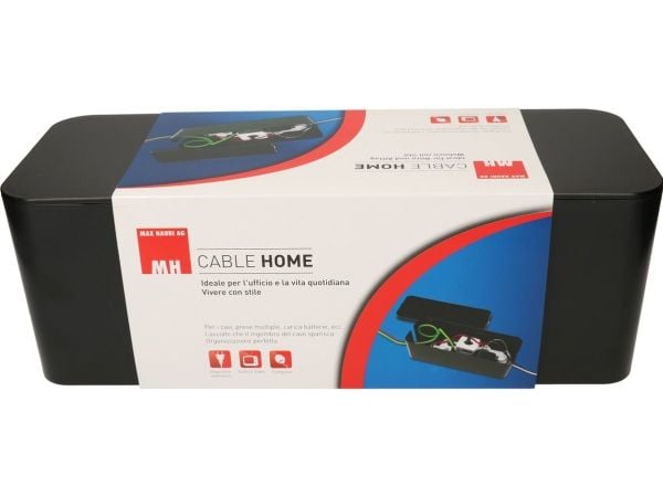 Max Hauri AG Cable Home Cable Facility Box, Kaapelirasia, Lattia, Muovi, Musta
