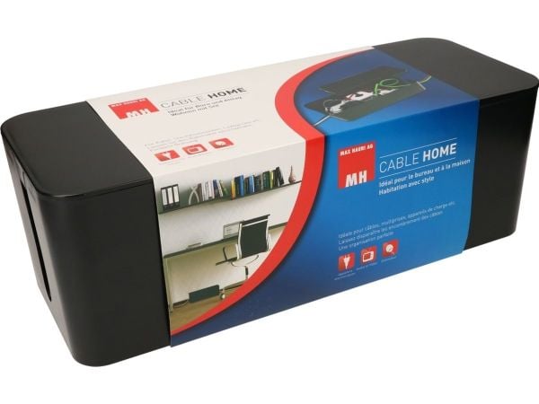 Max Hauri AG Cable Home Cable Facility Box, Kaapelirasia, Lattia, Muovi, Musta