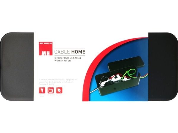 Max Hauri AG Cable Home Cable Facility Box, Kaapelirasia, Lattia, Muovi, Musta