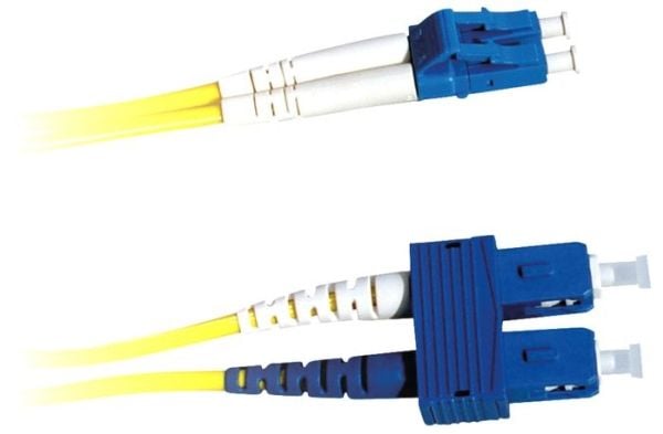 Lanview - Koblingskabel - LC/UPC-enkeltmodus (hann) til SC/UPC-enkeltmodus (hann) - 3 m - 2 mm - fiberoptisk - dupleks - 9 / 125 micron - OS2 - hal...