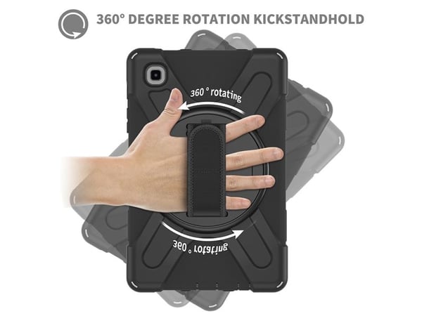 eSTUFF Defender-etui - vesketrekk til nettbrett - sort - for Samsung Galaxy Tab A7 Lite