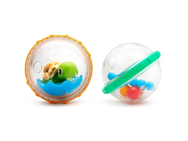 Munchkin Float & Play Bubbles, Turtle, Badedyr, Gutt/Jente, 0,4 år, Blå, Grønn, Rød, Gult
