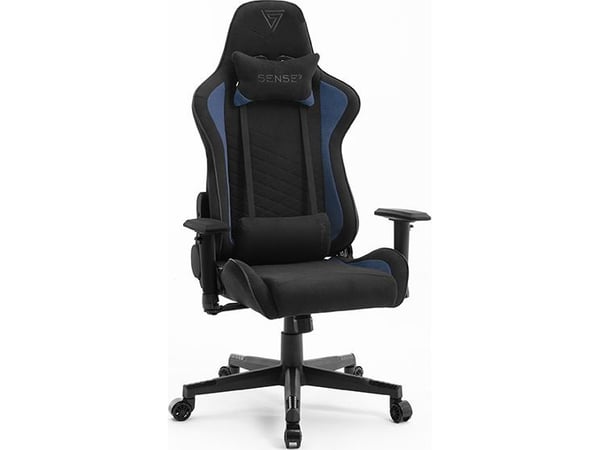 Gaming stol Sense7 Spellcaster stoff Gaming stol, svart-blå