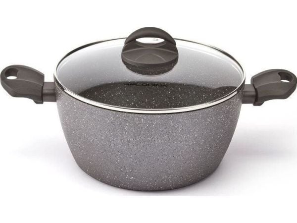Florina gryte i aluminium Florina Lava Stone grå 20 cm 2,4 l