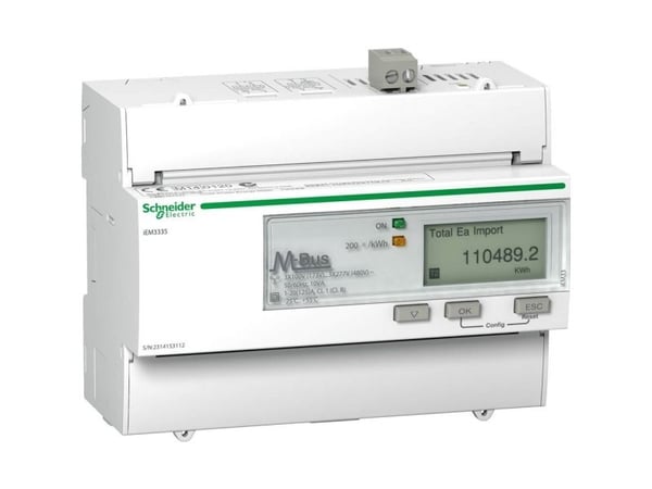 Schneider Electric iEM3335, IP20, 50/60 Hz, 126 mm, 69,3 mm, 103,2 mm, 130 mm
