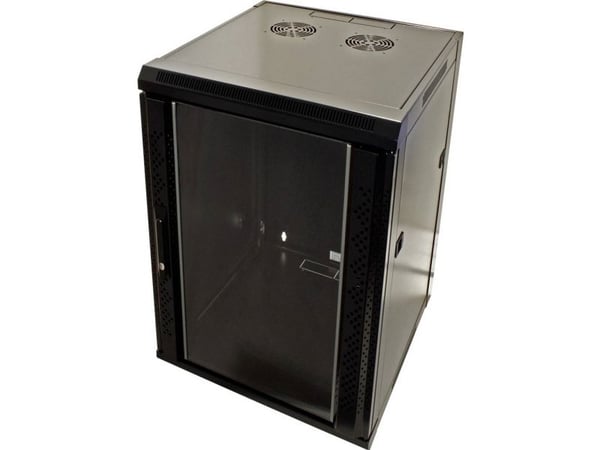 Verdi 26.99.0157, Veggmontert stativ, 18U, Sort, 48,3 cm (19"), Passiv, 570 mm