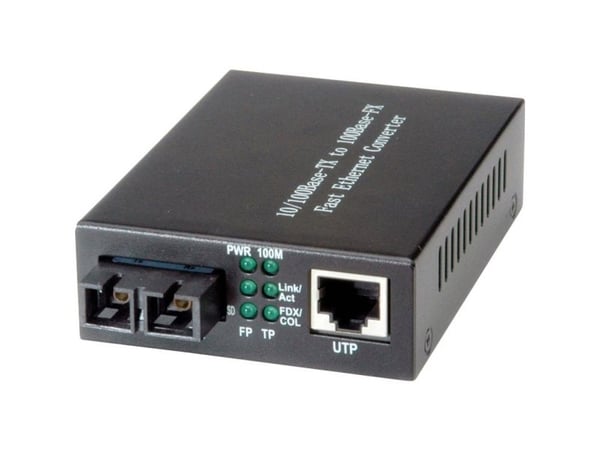 10/100 Fast Ethernet Converter, RJ45 to SC