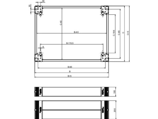 Schneider Electric NSYSPS4100, 100 mm