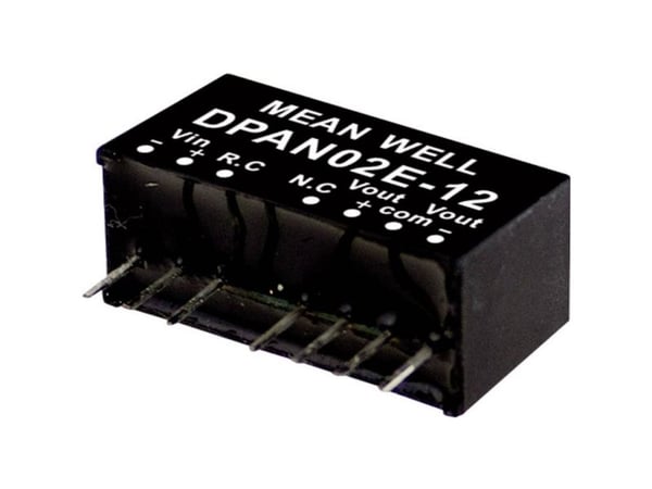MEAN WELL DPAN02E-15, 2 W, 15 V, 0,067 A, RoHS, 2576 pk