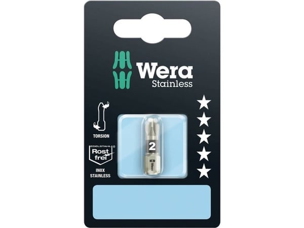 Wera 3855/1 TS SB SiS 05073613001 kryss spor-bits PZ 1 rustfritt stål D 6,3 1 stk