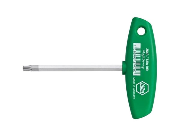 Wiha 364R T20x100 verksted Torx-skrutrekker, størrelse T 20, kodelengde 100 mm, 1 stk