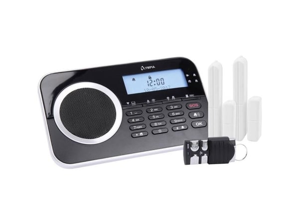Olympia Protect 9730, Musta, Valkoinen, Painikkeet, LCD, CE, Puhelinlinja, GSM