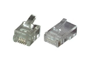 EFB Elektronik RJ45 UTP, E-MO 8/8 SF, RJ45, Gjennomsiktig, U/UTP (UTP), 100 stykker