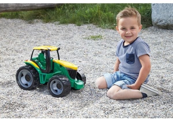 Lena GIGA TRUCKS Tractor, Traktor, 3 år, Plast, Sort, Grønn, Gult